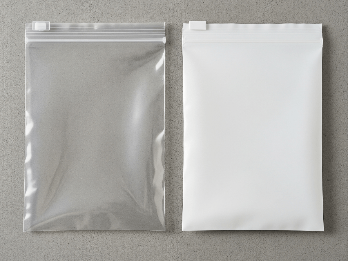 เปรียบเทียบถุงซิปล็อคแบบใสและแบบทึบ แบบไหนเหมาะกับงานอะไร
